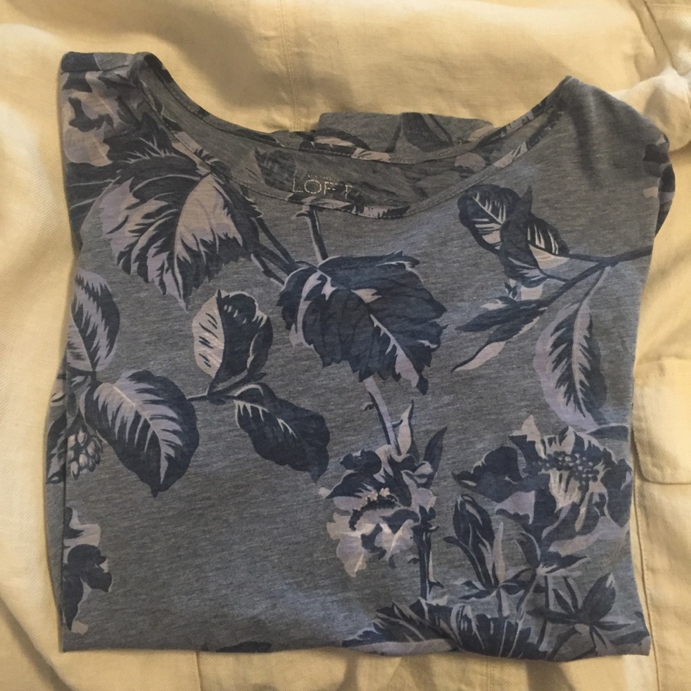 LOFT tropical t-shirt